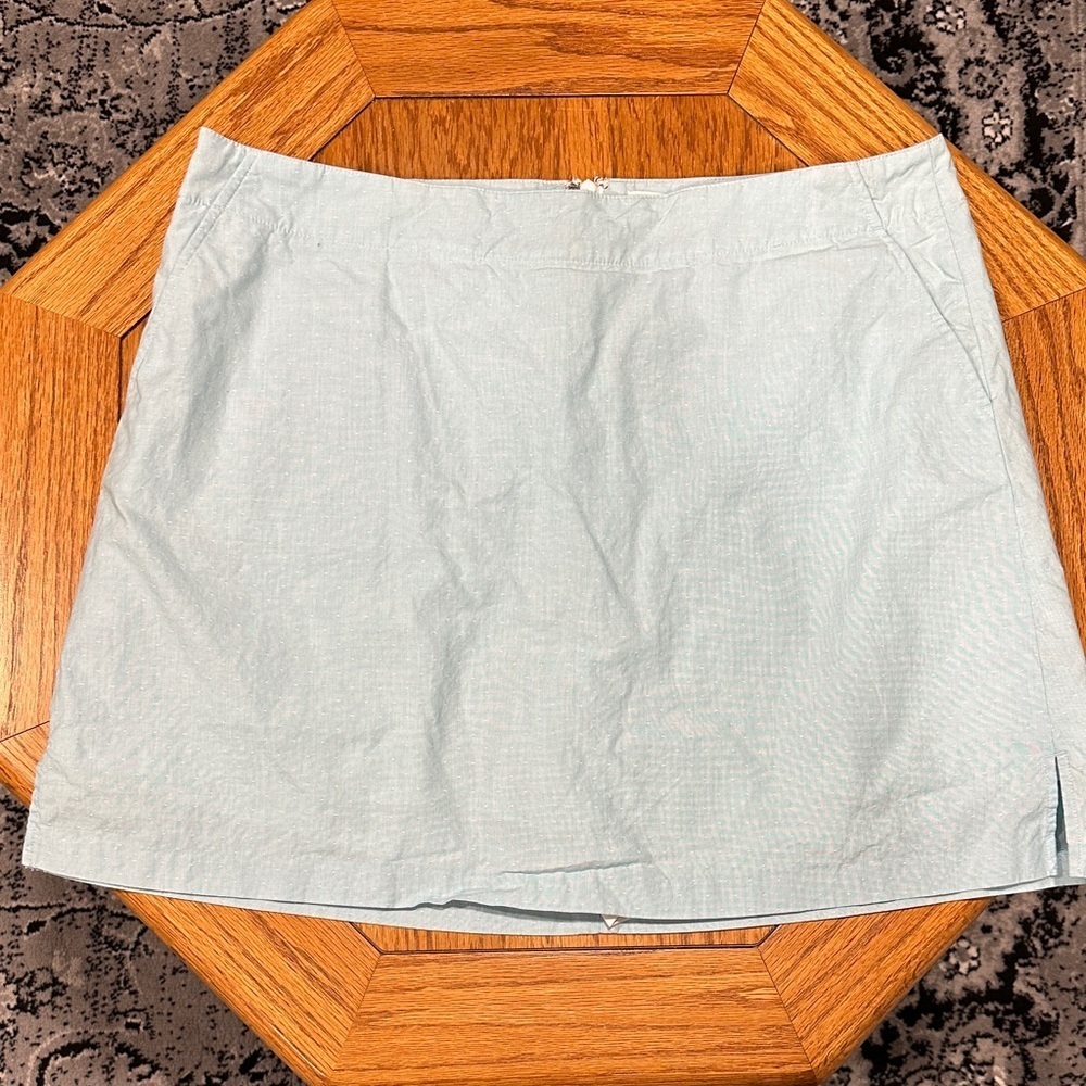*LADY HAGEN* Sky Blue x White Skort w/ Pockets Size 12